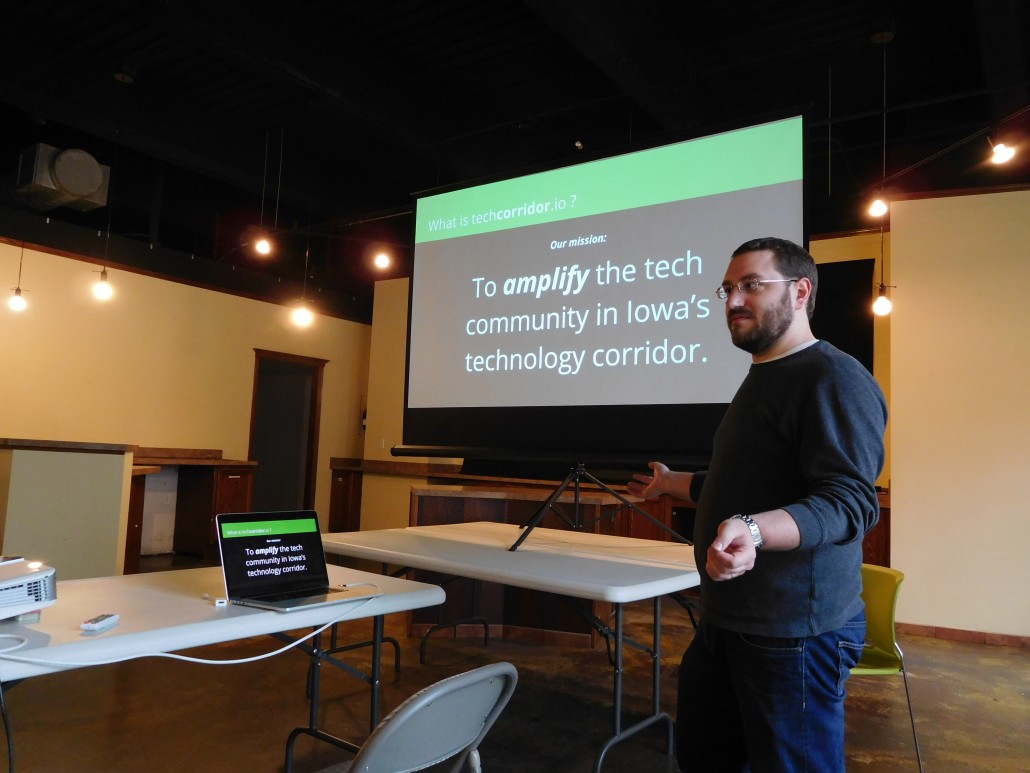 Benjamin Oakes talks about amplifying the tech community in Iowa's technology corridor with techcorridor.io