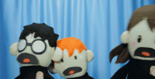 Freaked out puppets